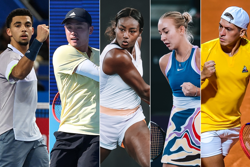 Arthur Fils, Alycia Parks, Wu Yibing, Anastasia Potapova and Sebastian Baez