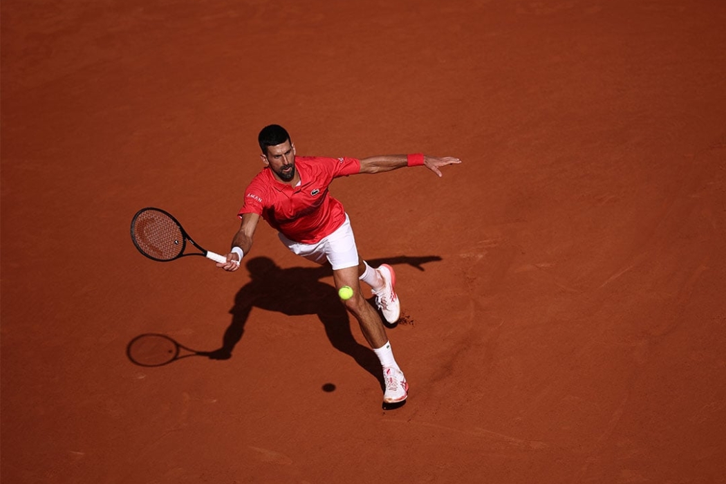 Novak Djokovic has won 100 matches at Roland Garros and reached 16 consecutive quarterfinals there