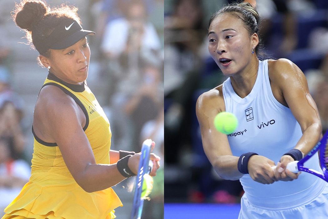 Naomi Osaka and Zheng Qinwen