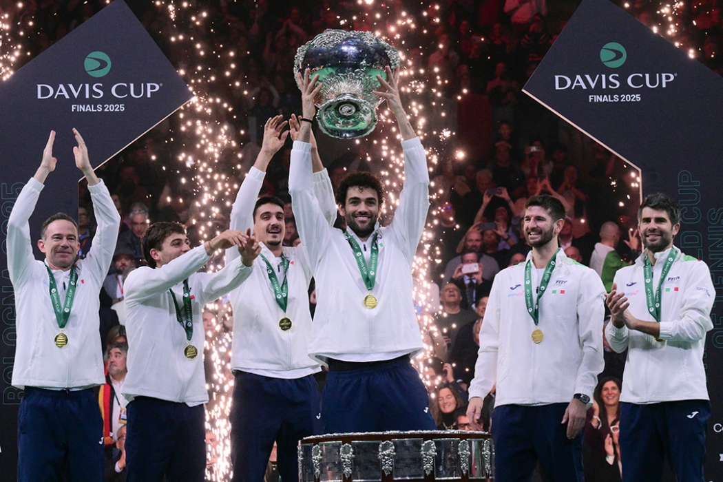 Italy, winners of the 2025 Davis Cup