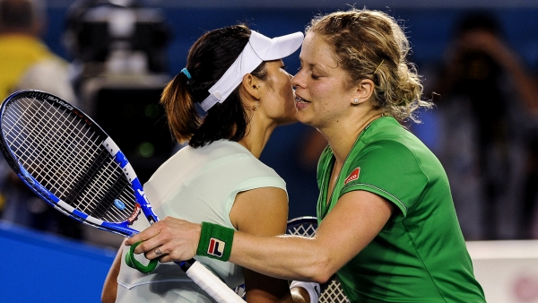 Na Li and Kim Clijsters